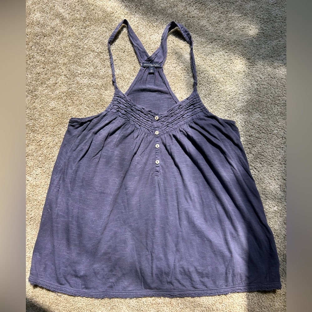 American eagle navy blue tank top
